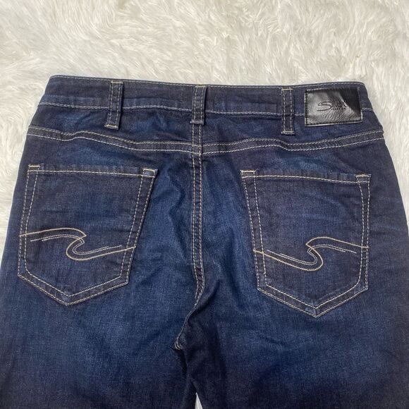 Silver Grayson Jeans Mens 36X32 Dark Blue Denim Straight Leg LIKE NEW - Picture 7 of 11